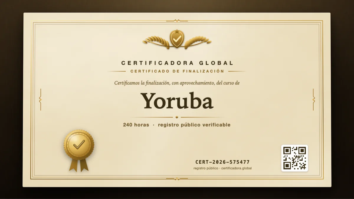 Portada del curso Yoruba