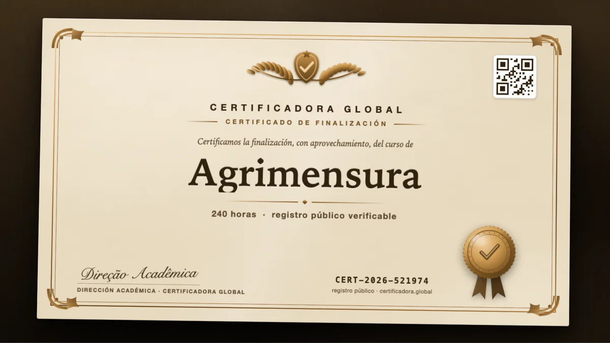 Portada del curso Agrimensura