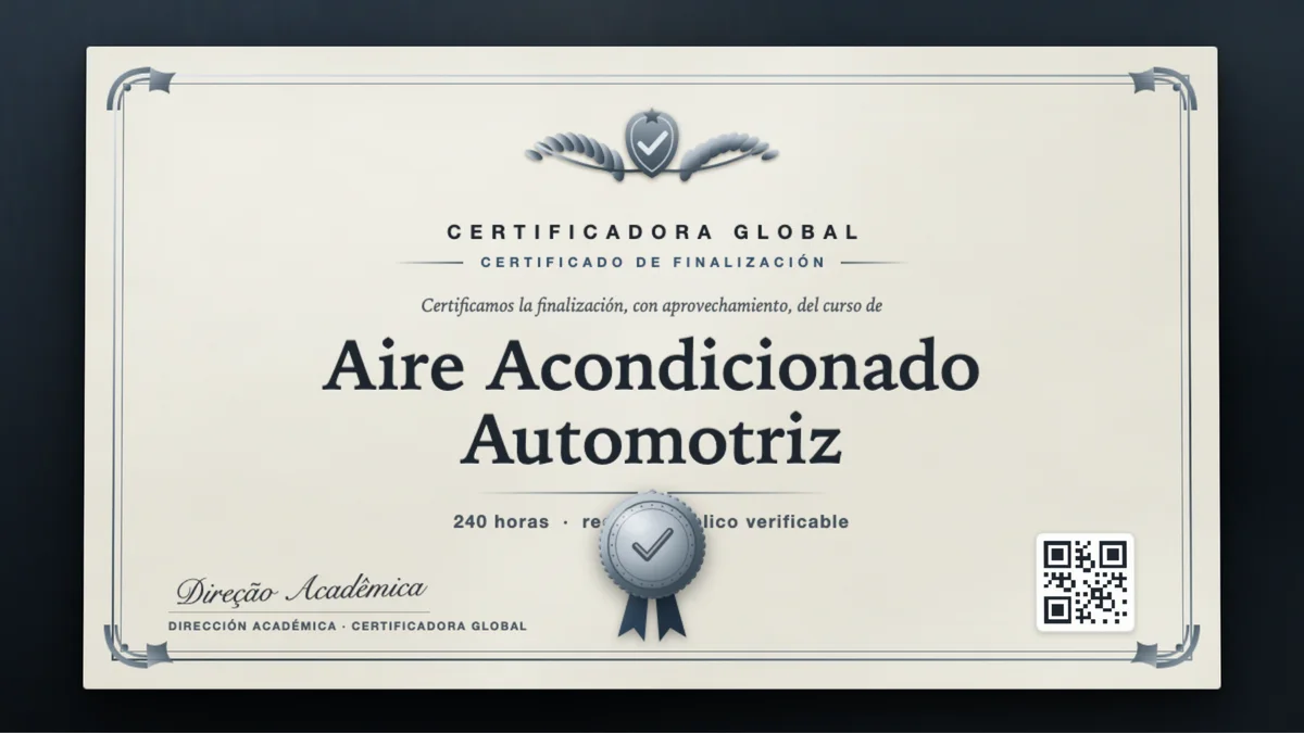 Portada del curso Aire Acondicionado Automotriz
