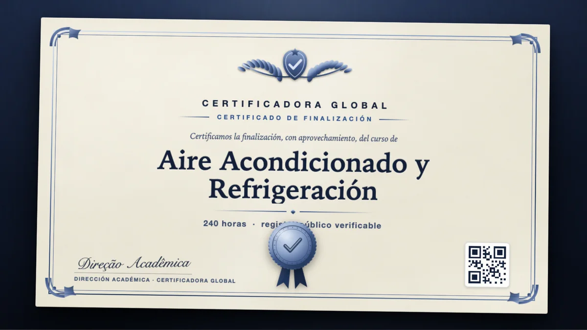 Portada del curso Aire Acondicionado y Refrigeración