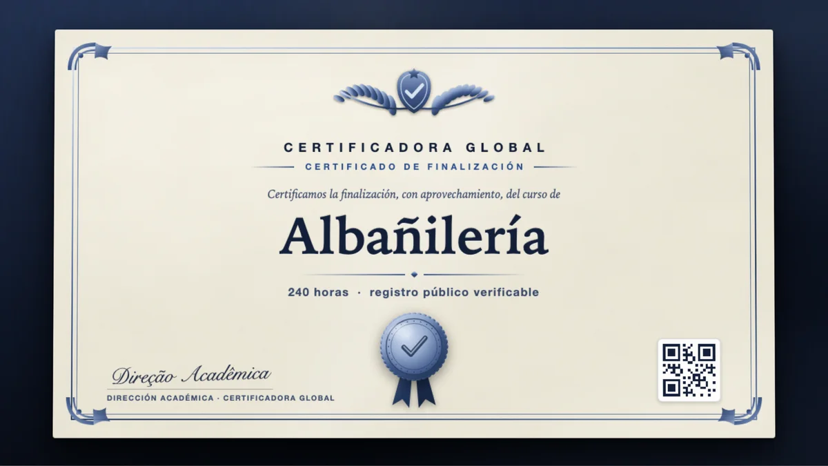 Portada del curso Albañilería