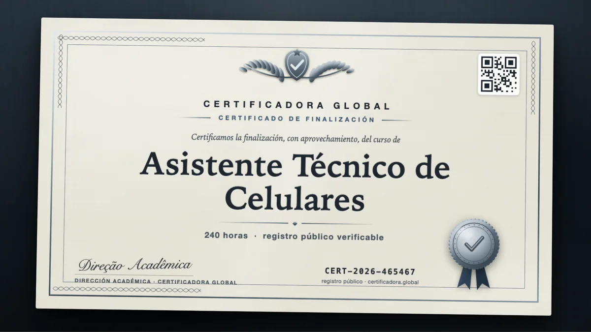 Portada del curso Asistente Técnico de Celulares