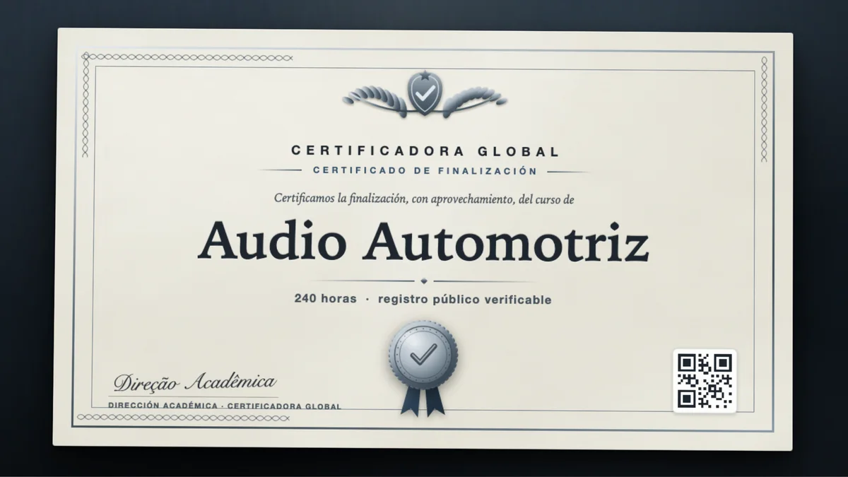 Portada del curso Audio Automotriz