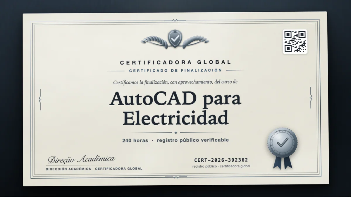 Portada del curso AutoCAD para Electricidad