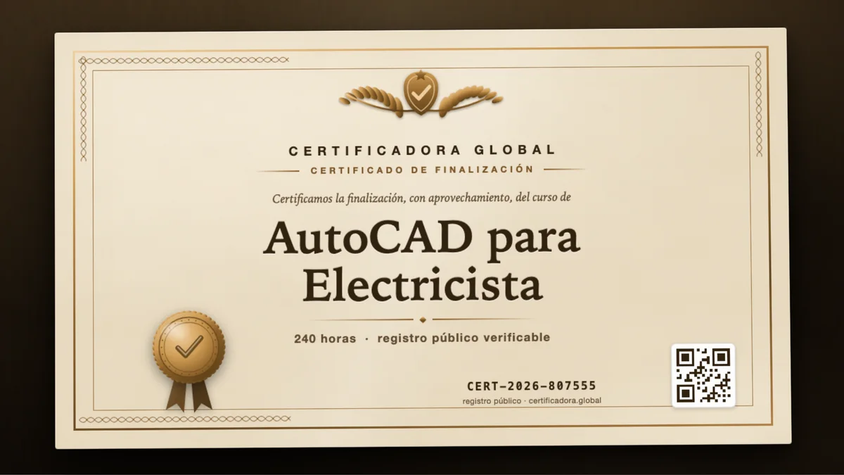 Portada del curso AutoCAD para Electricista