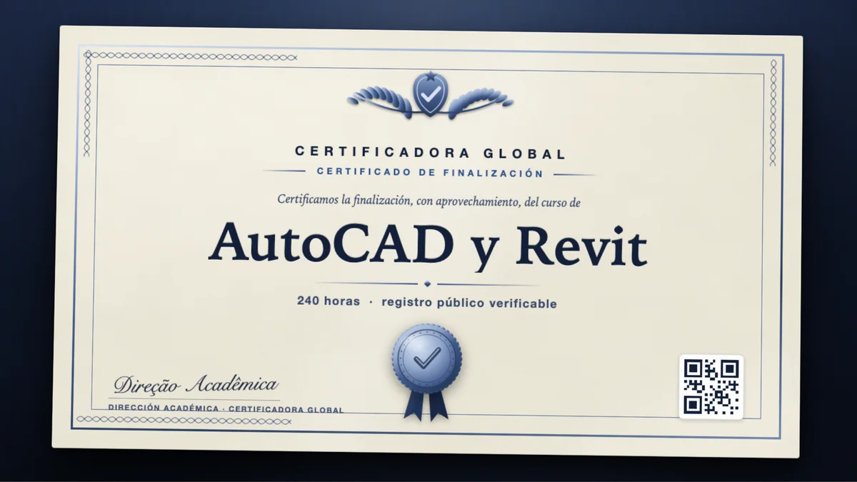 Portada del curso AutoCAD y Revit