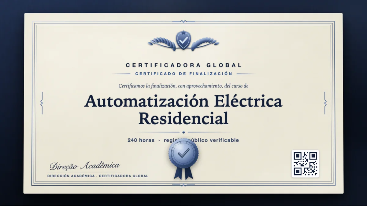 Portada del curso Automatización Eléctrica Residencial