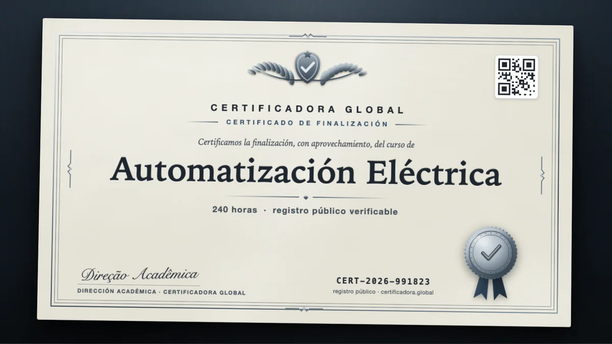 Portada del curso Automatización Eléctrica