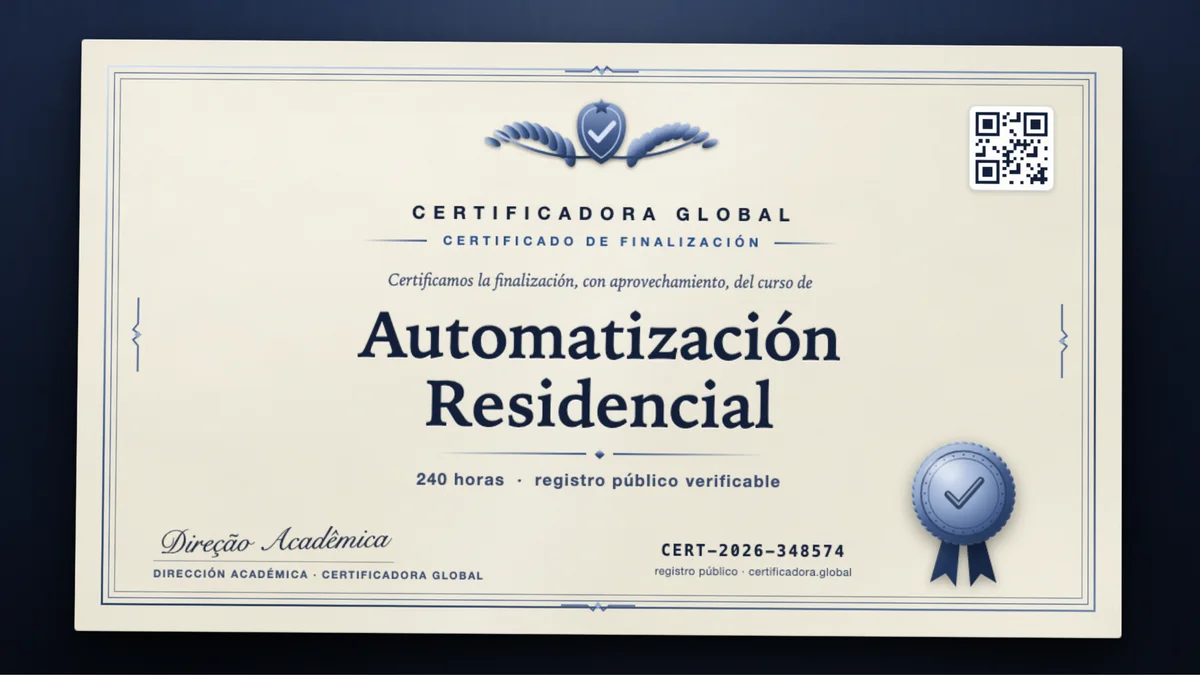 Portada del curso Automatización Residencial