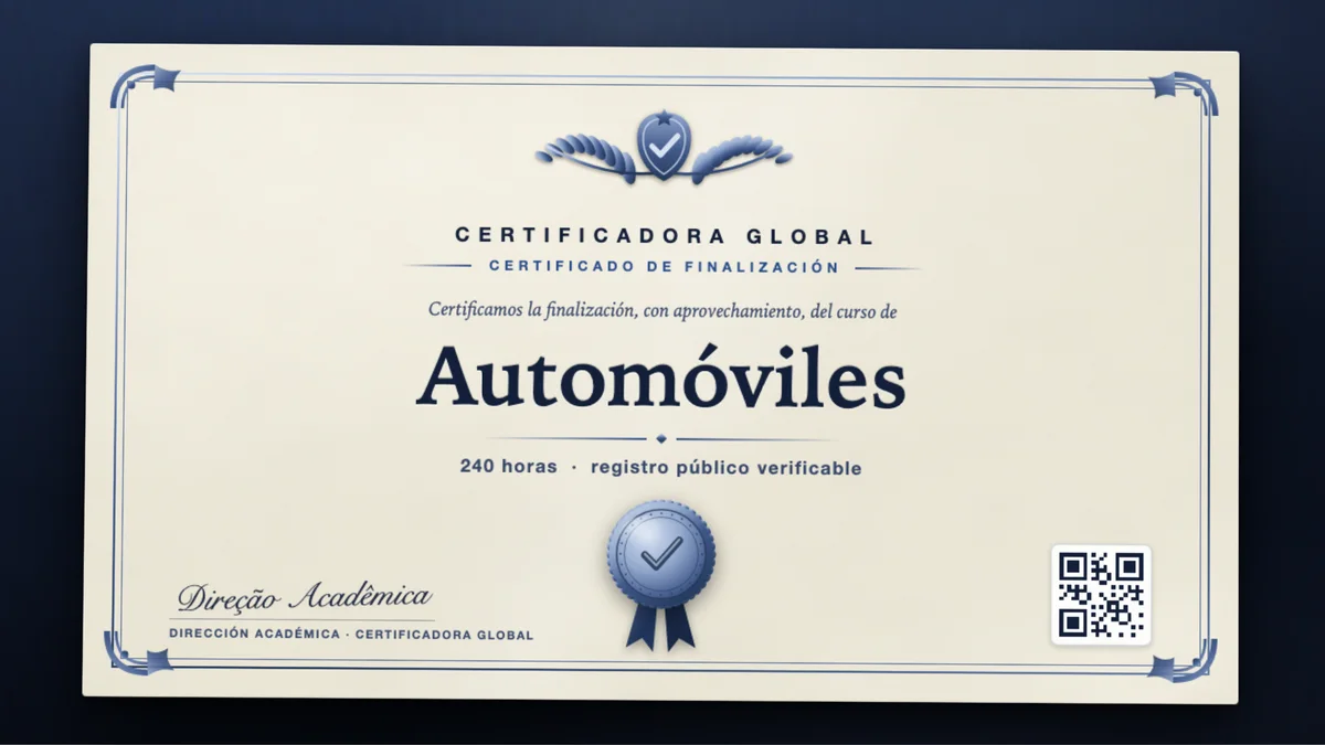 Portada del curso Automóviles