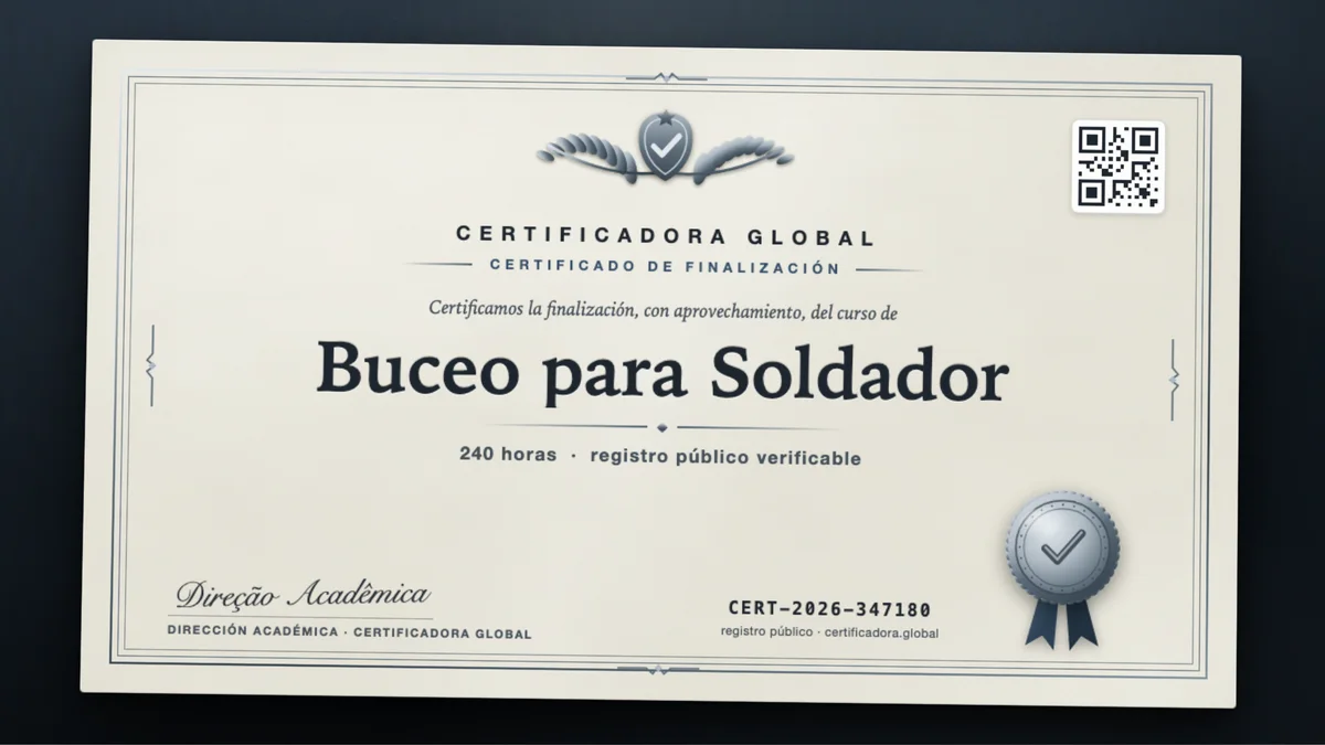 Portada del curso Buceo para Soldador