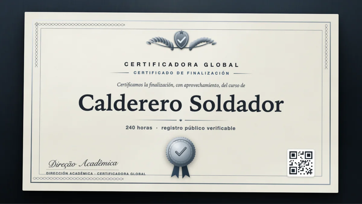 Portada del curso Calderero Soldador