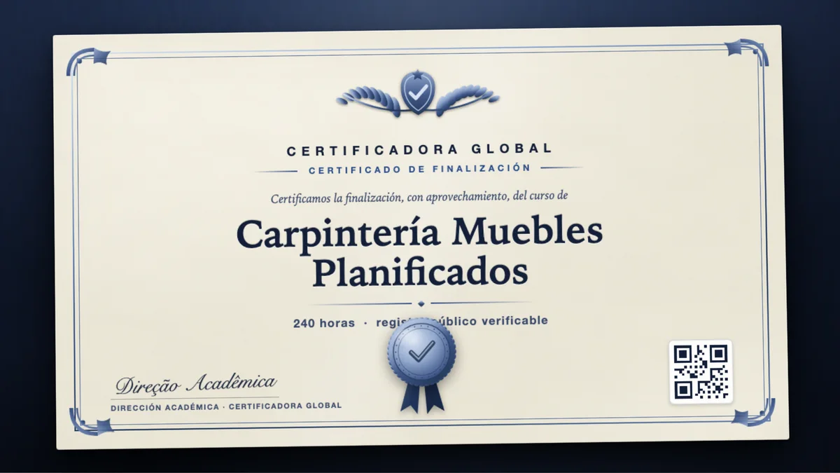 Portada del curso Carpintería Muebles Planificados