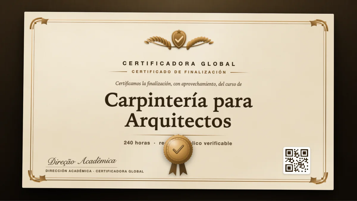 Portada del curso Carpintería para Arquitectos