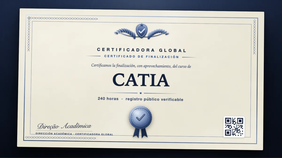 Portada del curso CATIA