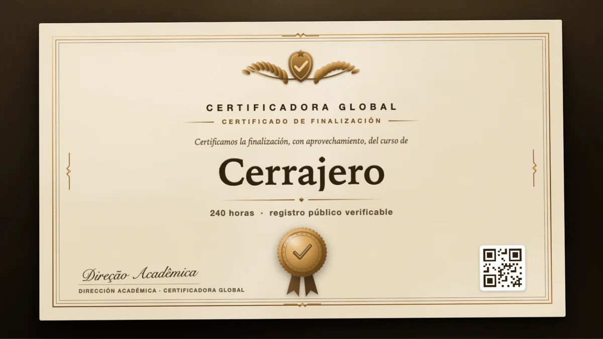 Portada del curso Cerrajero
