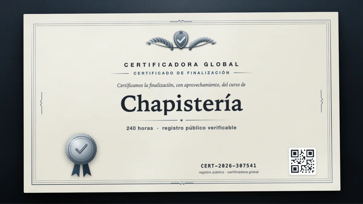 Portada del curso Chapistería