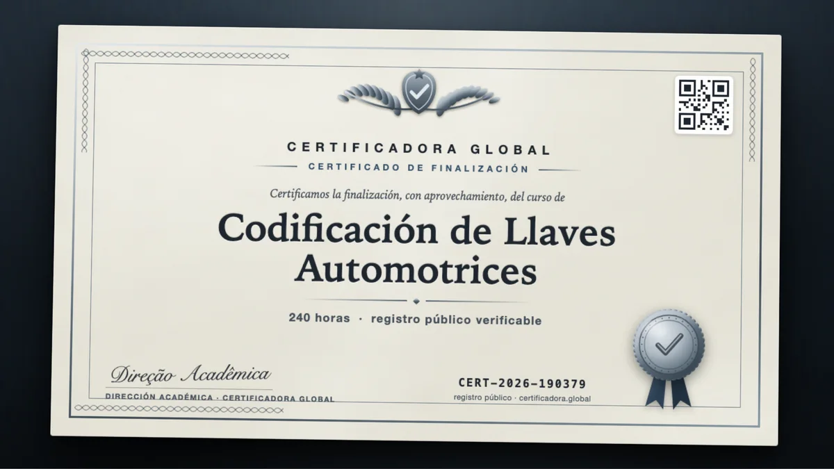 Portada del curso Codificación de Llaves Automotrices