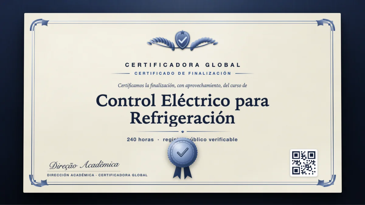 Portada del curso Control Eléctrico para Refrigeración