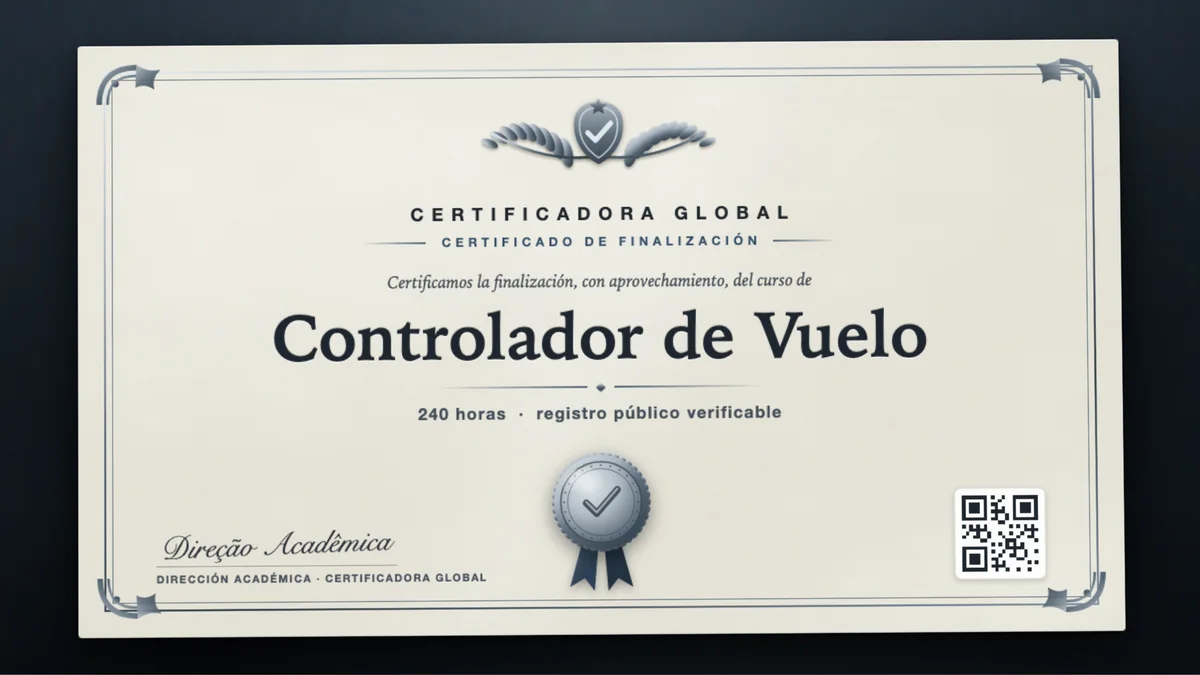 Portada del curso Controlador de Vuelo