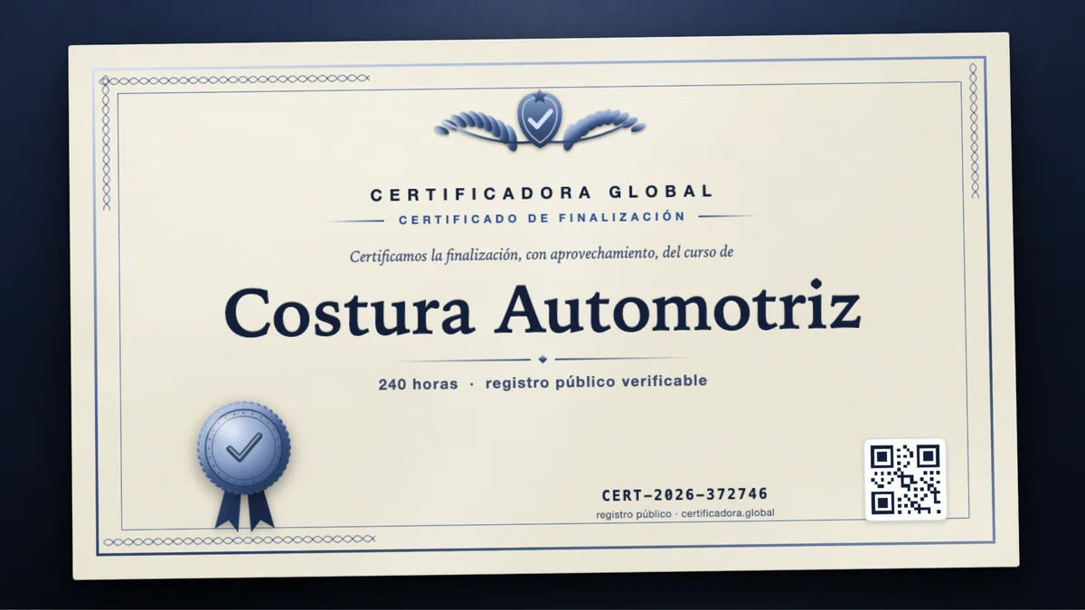Portada del curso Costura Automotriz