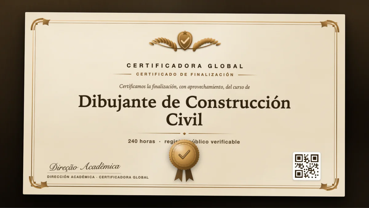 Portada del curso Dibujante de Construcción Civil