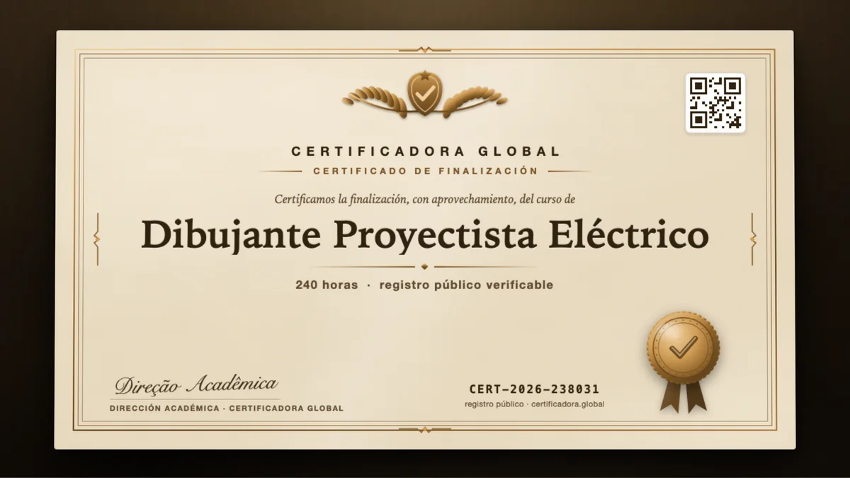 Portada del curso Dibujante Proyectista Eléctrico