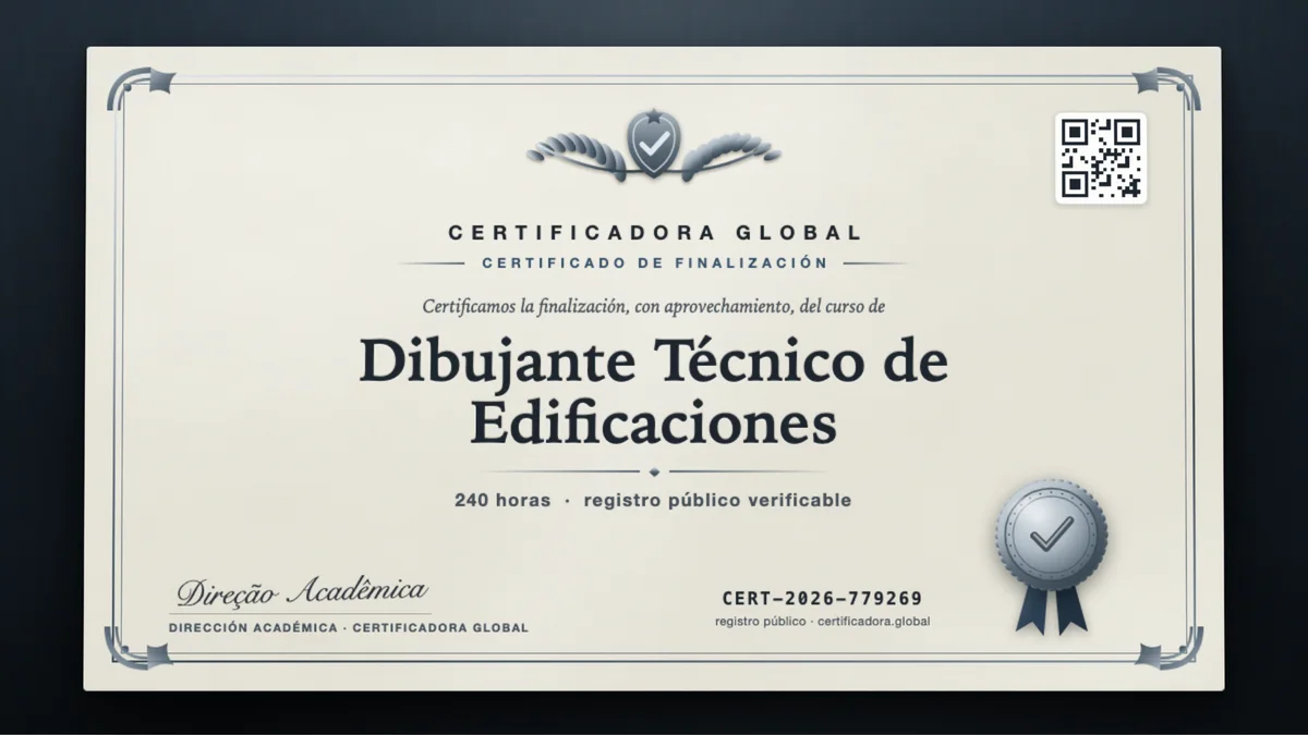 Portada del curso Dibujante Técnico de Edificaciones