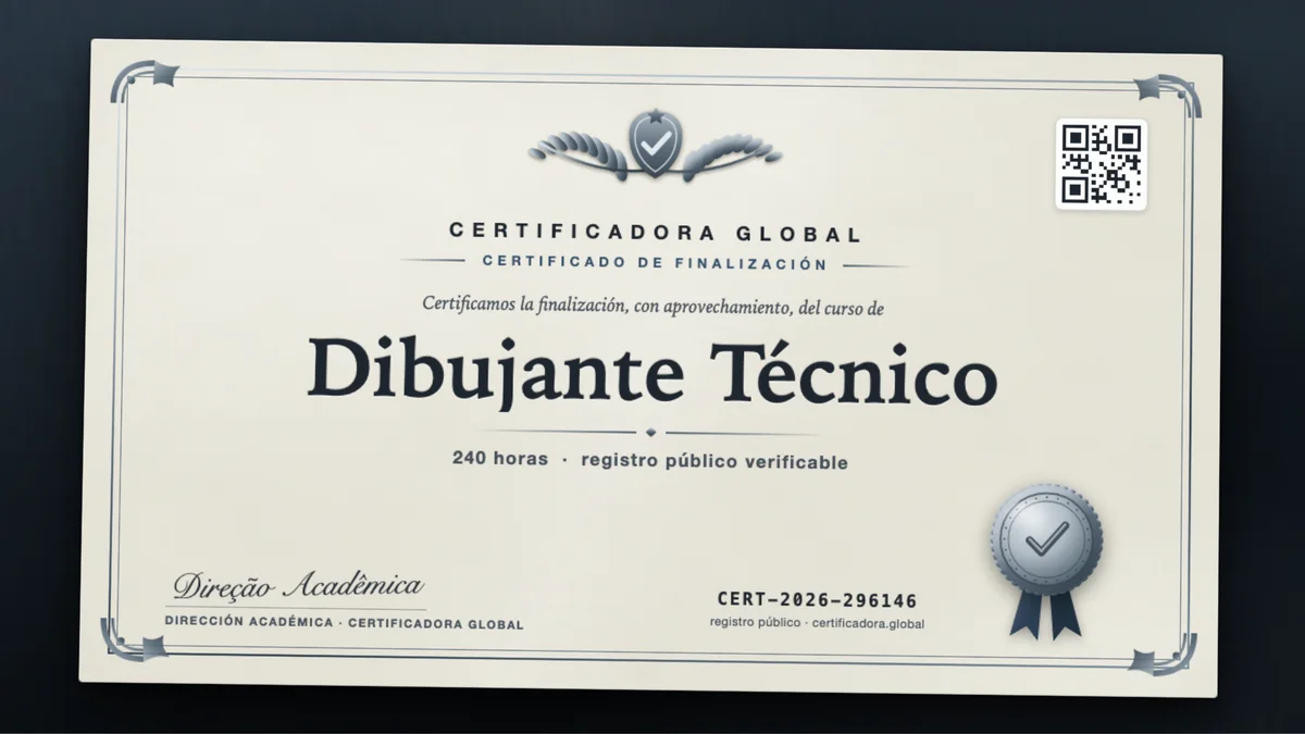 Portada del curso Dibujante Técnico