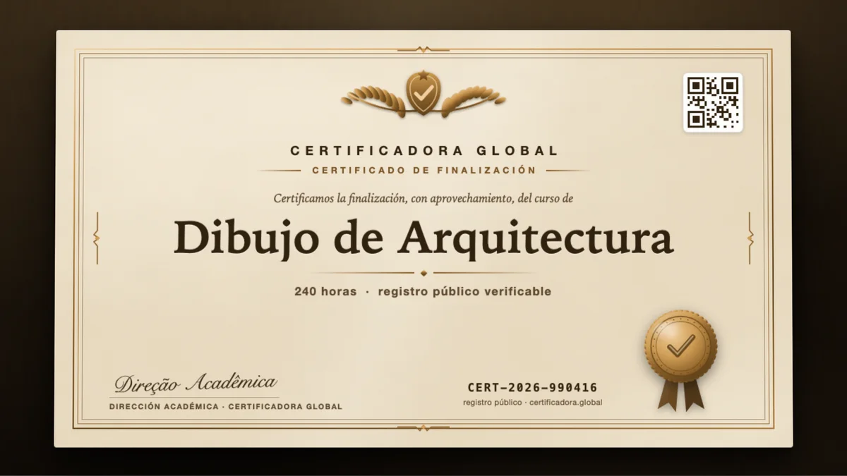Portada del curso Dibujo de Arquitectura