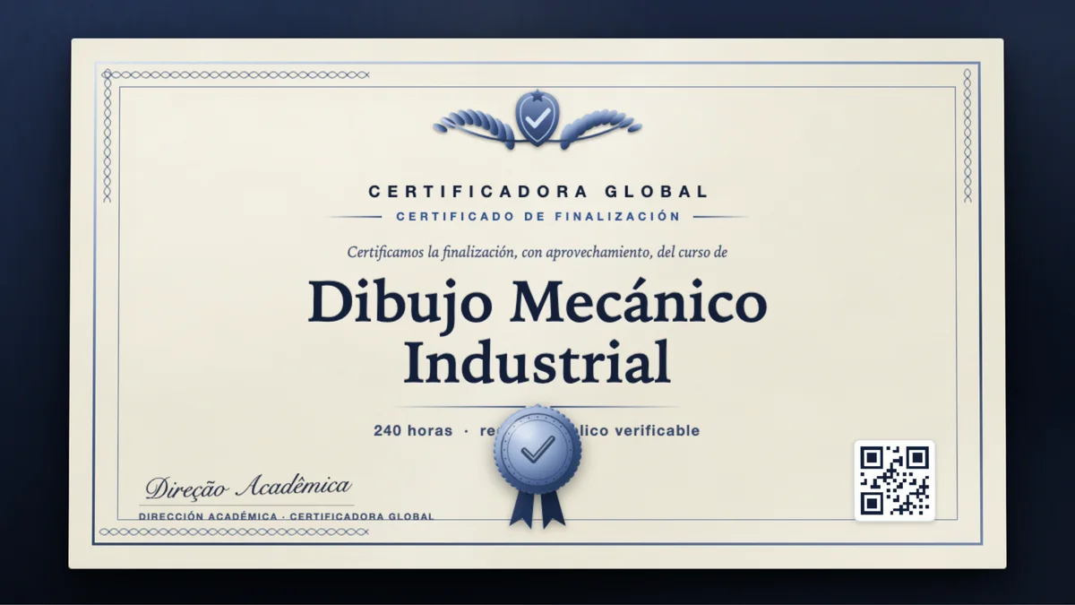 Portada del curso Dibujo Mecánico Industrial