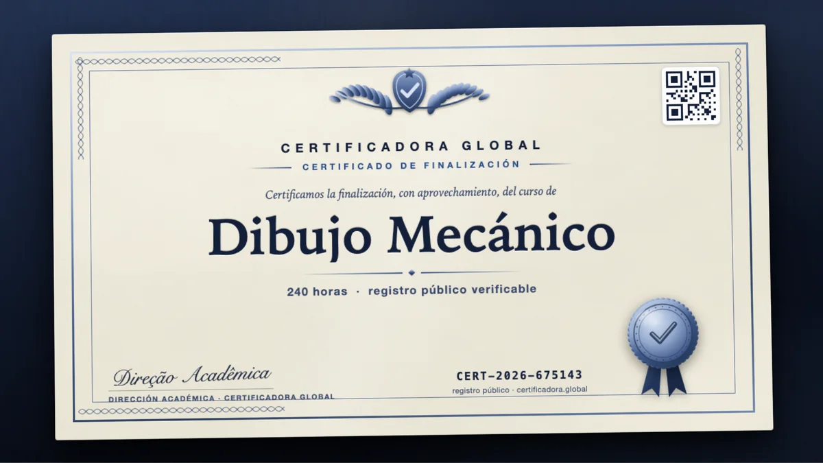 Portada del curso Dibujo Mecánico