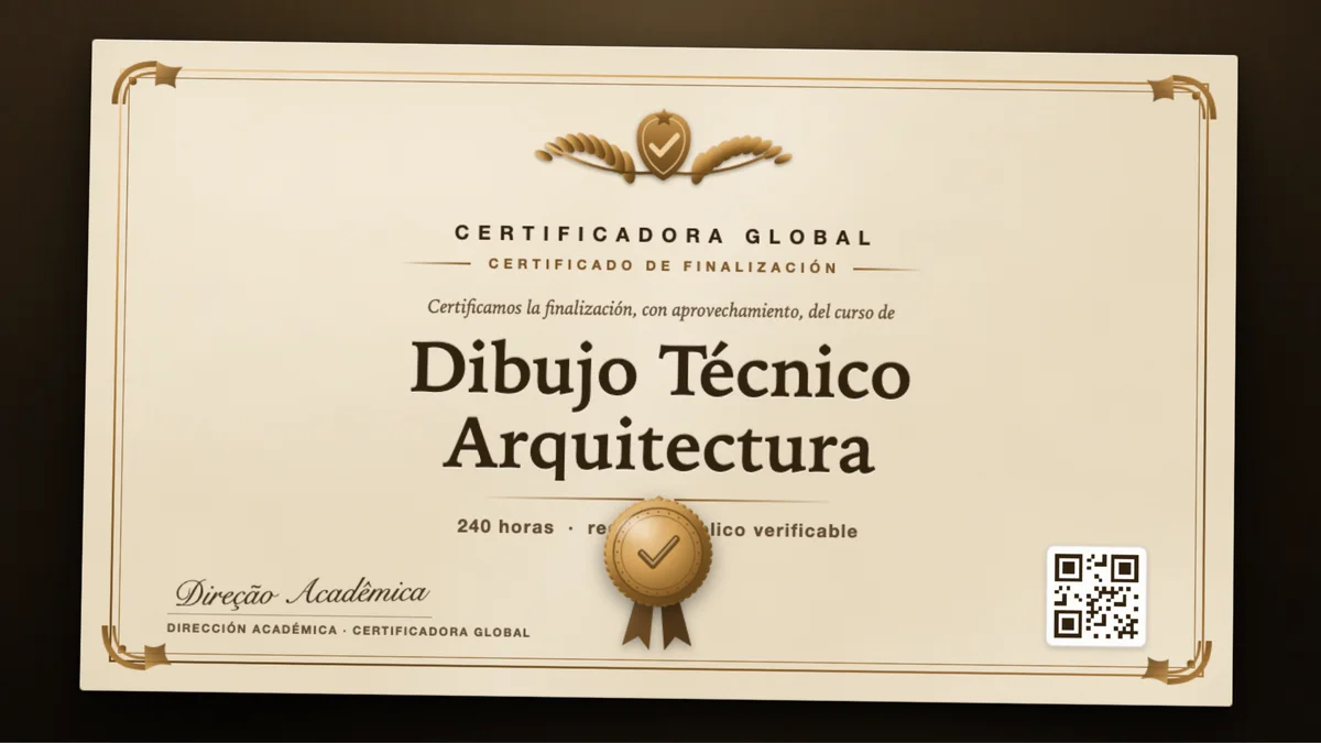 Portada del curso Dibujo Técnico Arquitectura