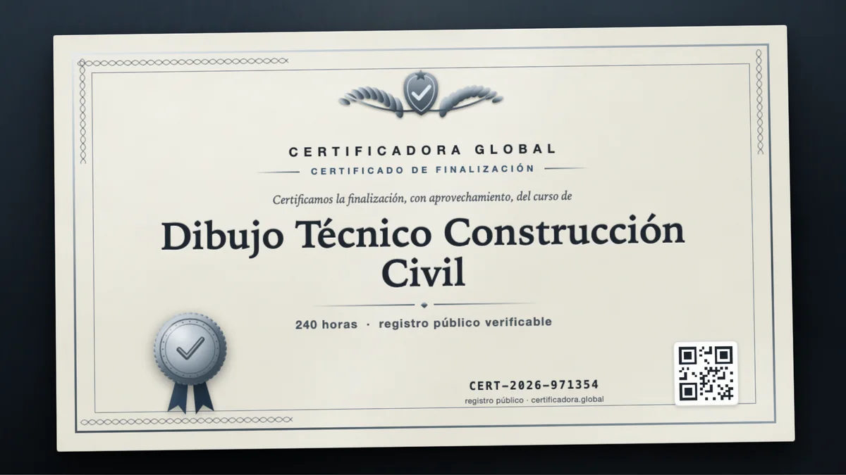 Portada del curso Dibujo Técnico Construcción Civil