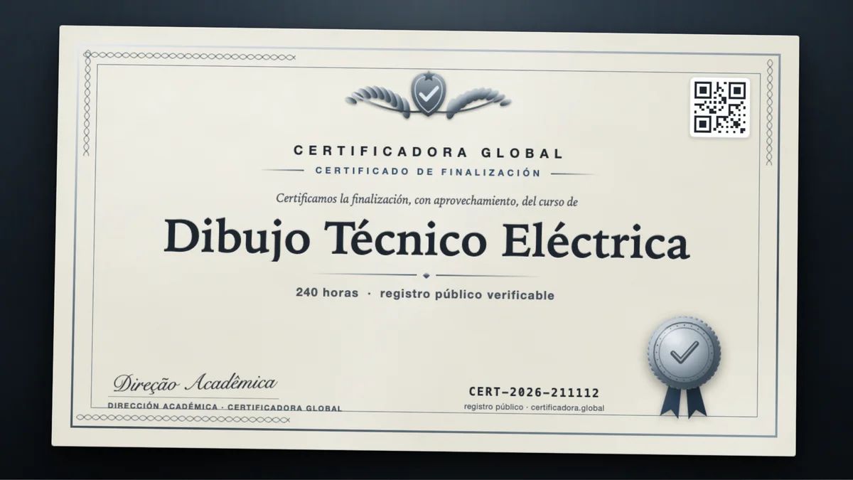 Portada del curso Dibujo Técnico Eléctrica