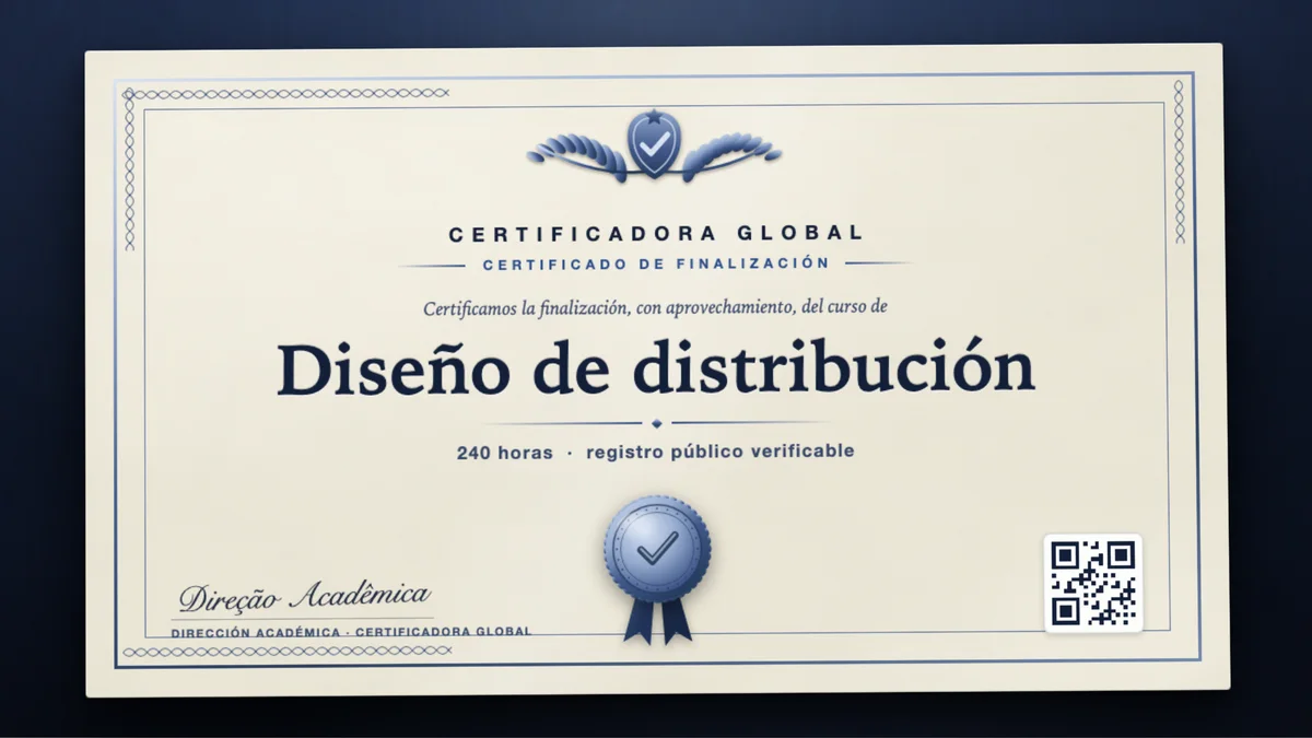 Portada del curso Diseño de distribución
