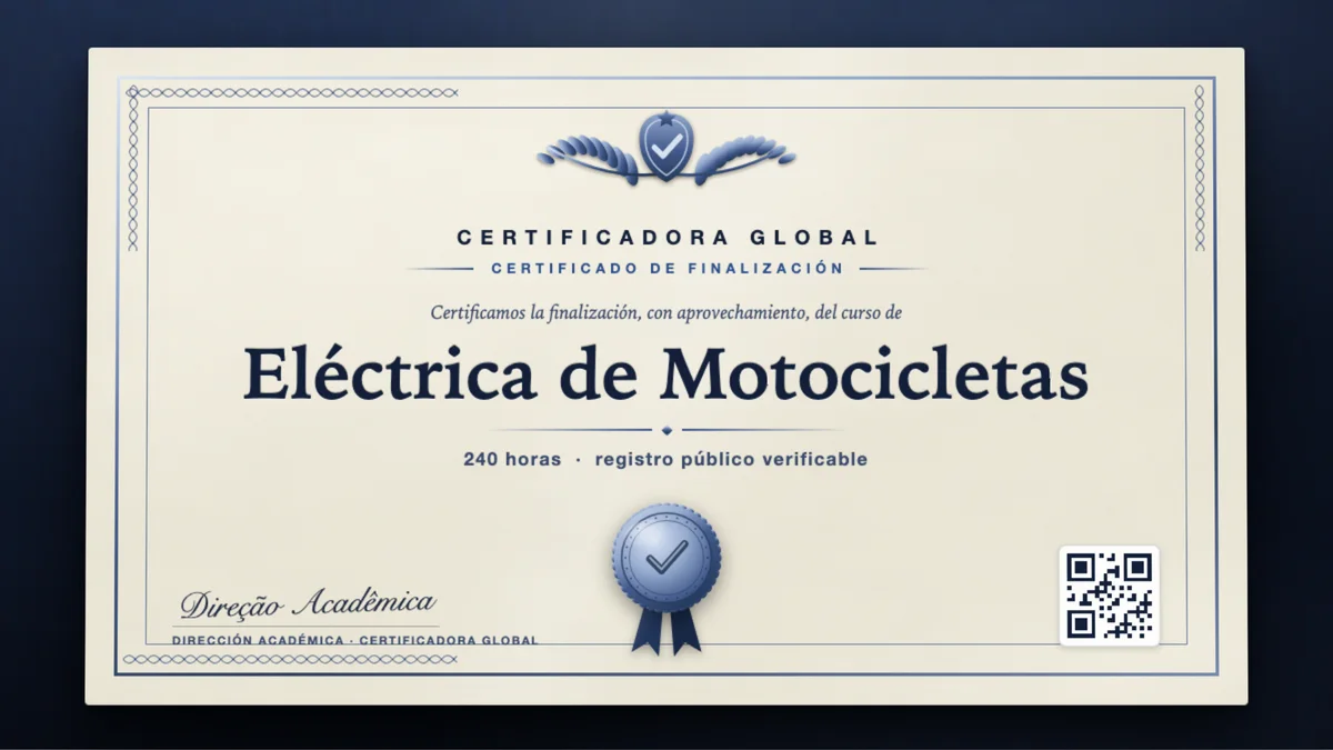 Portada del curso Eléctrica de Motocicletas