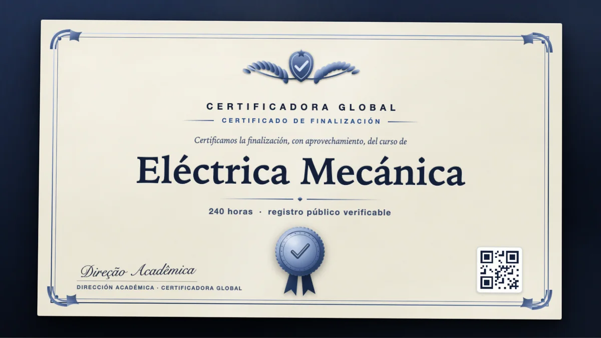 Portada del curso Eléctrica Mecánica