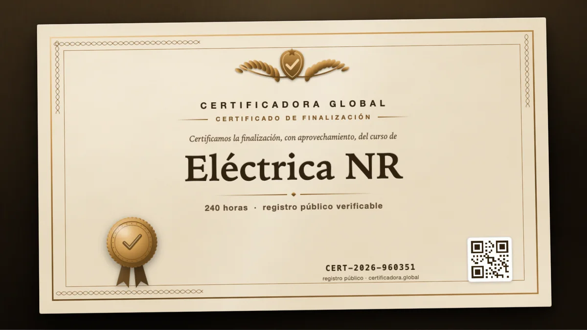 Portada del curso Eléctrica NR