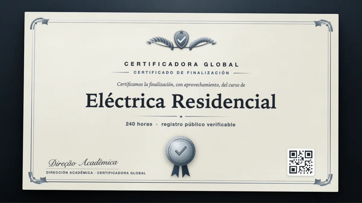 Portada del curso Eléctrica Residencial