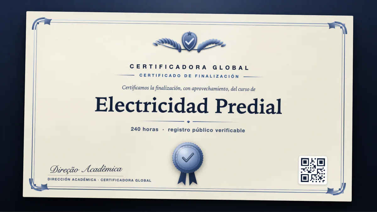 Portada del curso Electricidad Predial