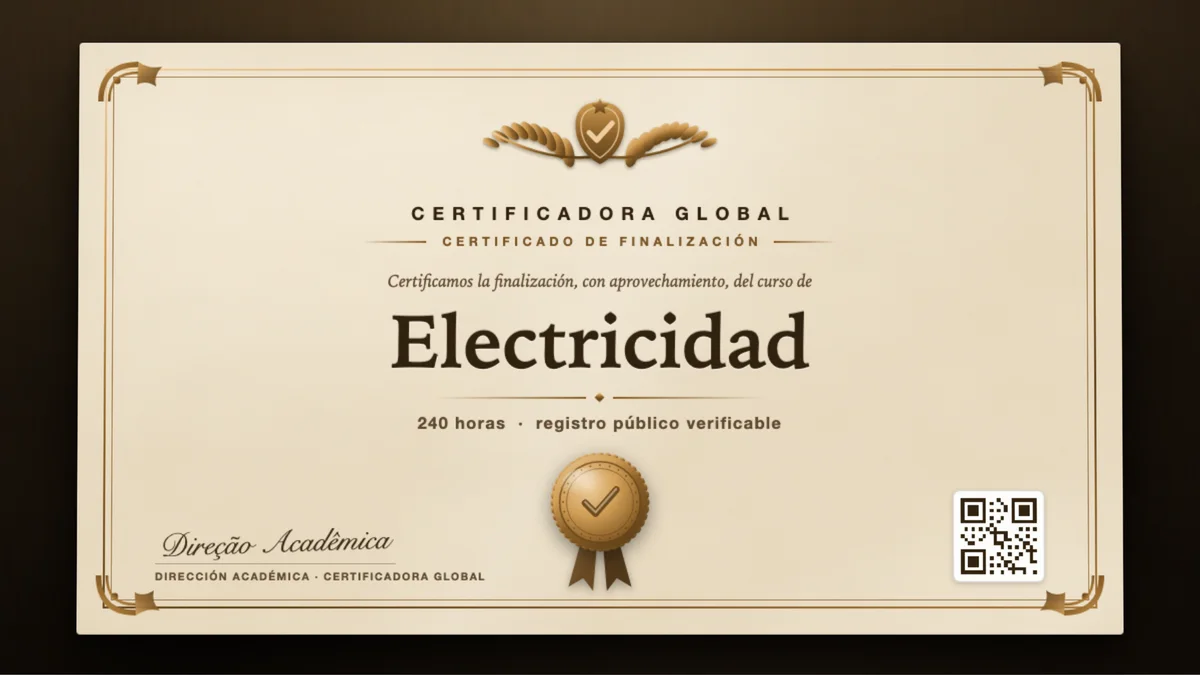Portada del curso Electricidad