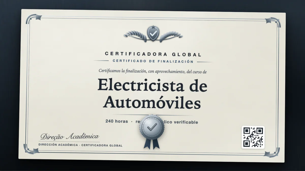 Portada del curso Electricista de Automóviles
