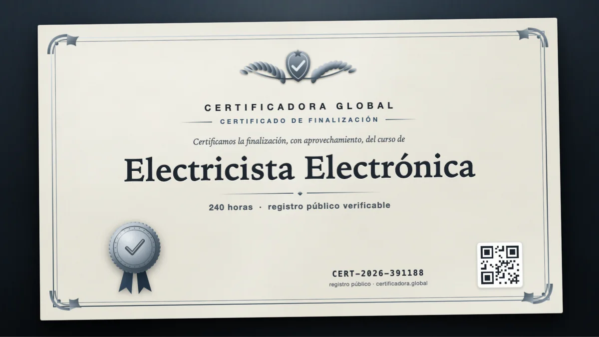 Portada del curso Electricista Electrónica