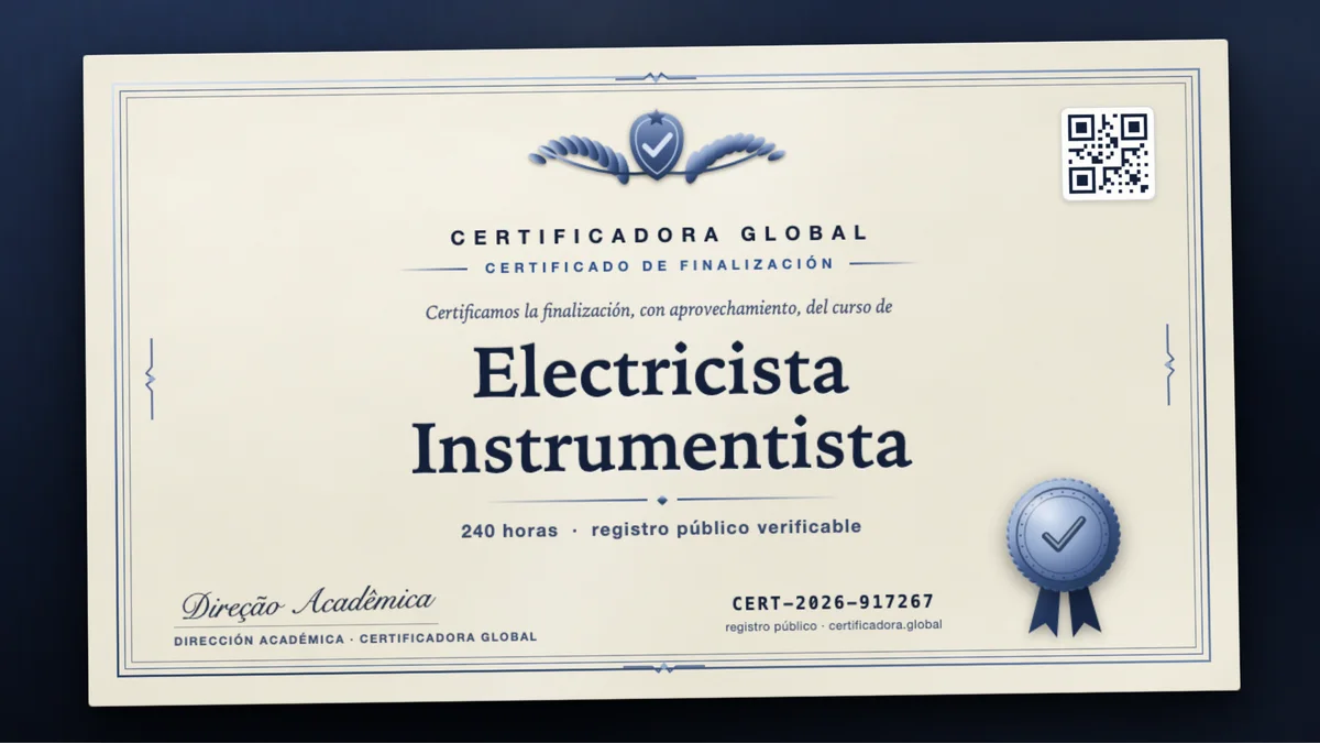 Portada del curso Electricista Instrumentista