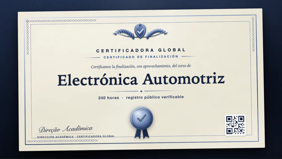 Portada del curso Electrónica Automotriz