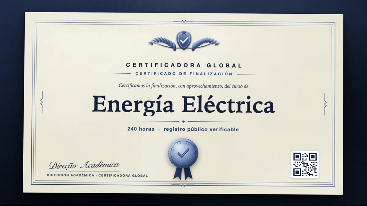 Portada del curso Energía Eléctrica