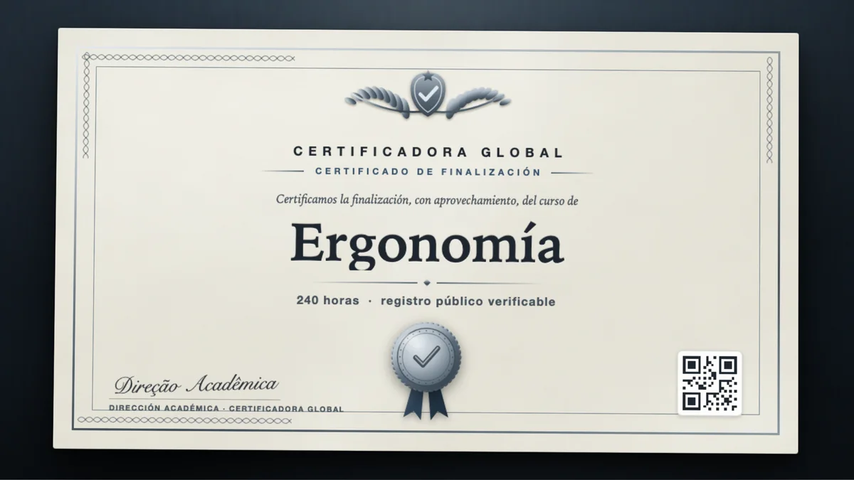 Portada del curso Ergonomía