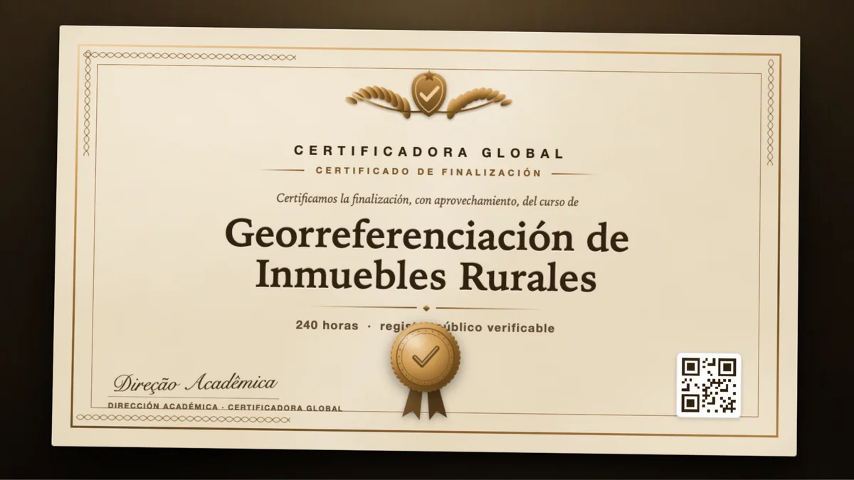 Portada del curso Georreferenciación de Inmuebles Rurales