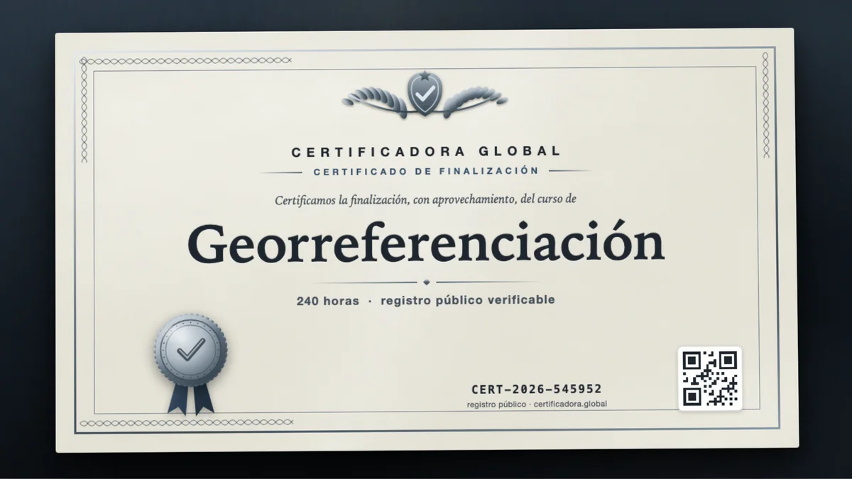 Portada del curso Georreferenciación